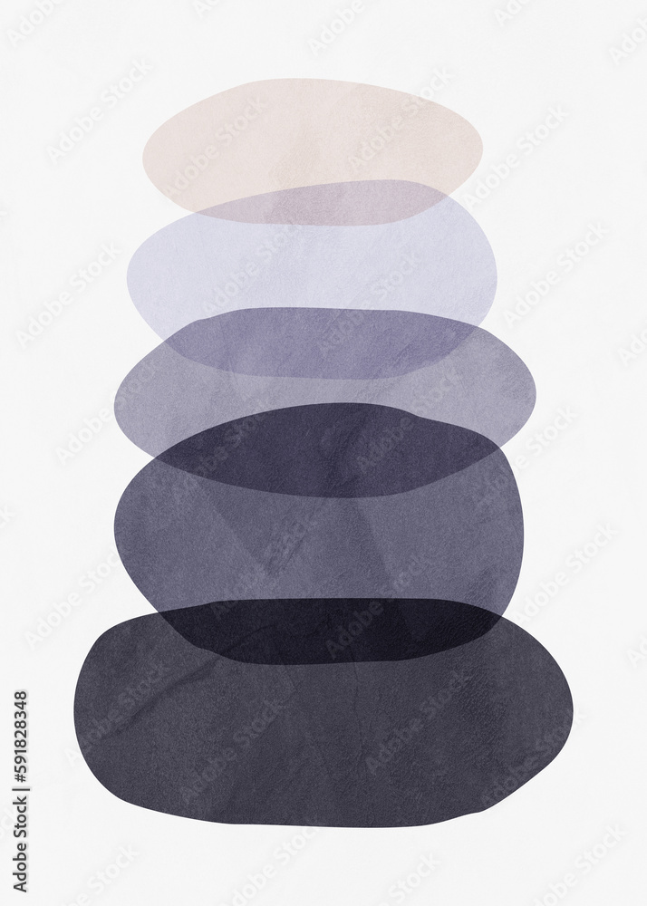 Canvas Prints abstract art of geometric shapes with colorful texture