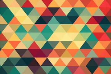 Fototapeta premium Colourful polygon background with triangles, created using generative ai technology