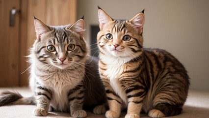 cute 2 cat