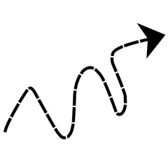 Dotted arrows clipart 