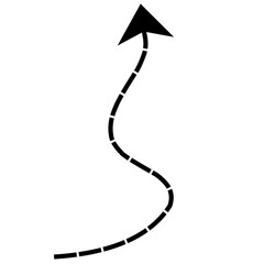 Dotted arrows clipart 