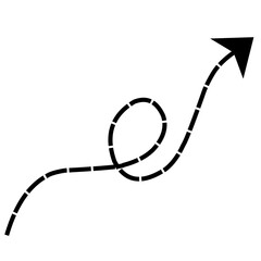 Dotted arrows clipart 