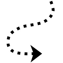 Dotted arrows clipart 