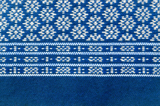 Closeup the thai silk fabric pattern