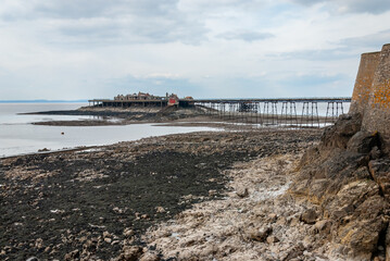 Birnbeck Pier, also known as the 'Old Pier', is a pier situated on the Bristol Channel in Weston-super-Mare, North Somerset, England