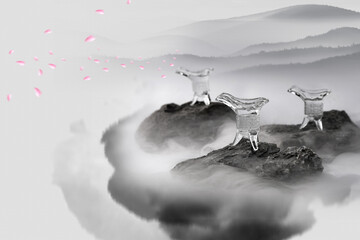 The ancient Chinese traditional glass