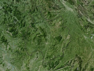 Bac Kan, Vietnam. High-res satellite. No legend