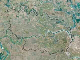 Bac Ninh, Vietnam. High-res satellite. No legend