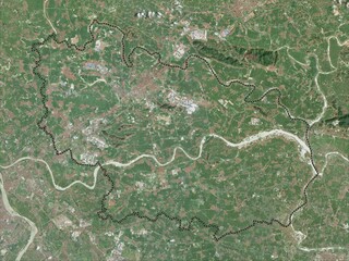 Bac Ninh, Vietnam. Low-res satellite. No legend