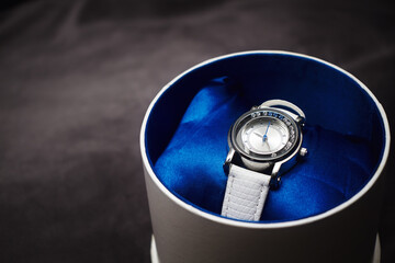 Gifts for women with a place for an inscription. Stock photo of women's watches