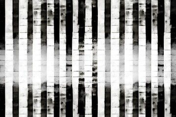 monochromatic vertical striped wall in black and white. Generative AI