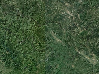 Fototapeta na wymiar Cao Bang, Vietnam. Low-res satellite. No legend
