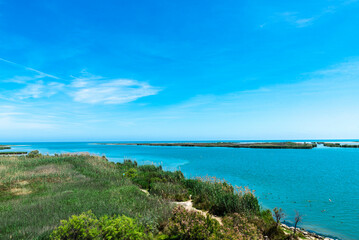 Mouth of the Ebro river in Tarragona, Catalonia; Spain