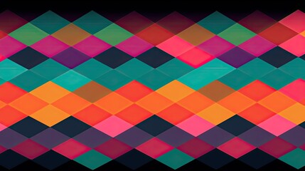 Abstract pattern with a bright color scheme created with generative AI technology