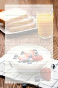 Breakfast element background material