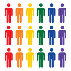 LGBT people vector icon illustration.