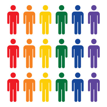 LGBT people vector icon illustration.
