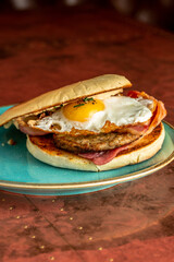 Vertical shot of a delicious breakfast meal