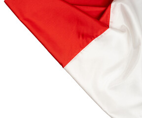waving Indonesia flag edge frame ornament