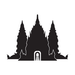 Temple logo vector illustration icon design.