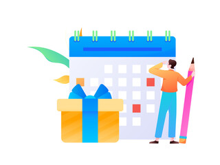 Sign in people flat vector concept operation hand drawn illustration
