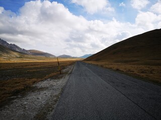 Cloudy day at Campo Imperatore, Abruzzo, Italy