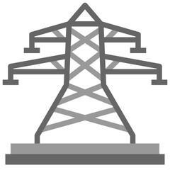 power plant line icon,linear,outline,graphic,illustration