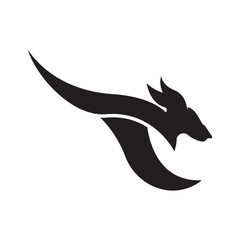 Kangaroo icon,logo illustration design template.