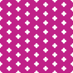 Purple seamless pattern with white cross