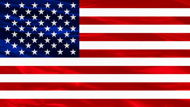 Illustration image of abstract American (USA) flag - 3D rendering