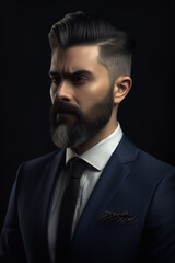 Businessman portrait. Generative ai.