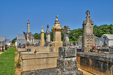 Fototapeta na wymiar France, cemetery of Proissans in Perigord