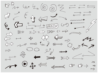 여러 가지 모양의 화살표들