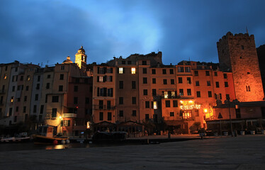 Portovenere at night, Italy