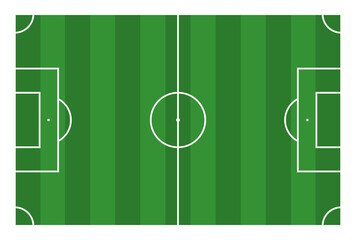 Football field isolated on transparent background