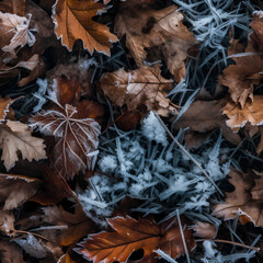 Leaves of trees in different times of the year - Laub von B&auml;umen in den Jahreszeiten
