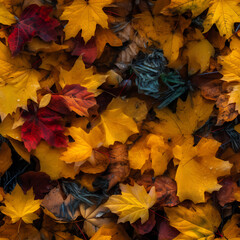 Leaves of trees in different times of the year - Laub von B&auml;umen in den Jahreszeiten