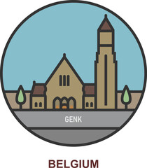 Genk. Cities and towns in Belgium