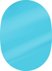 blue oval sticker