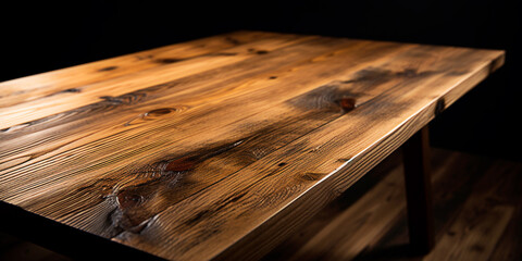 old wooden table