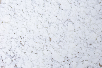 Top view of soy flakes on the table