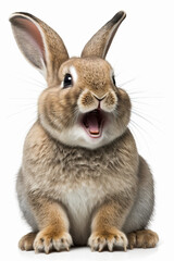 Obraz premium AI generated illustration of cute happy smiling rabbit