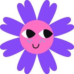 Groovy Daisy Joyful Face