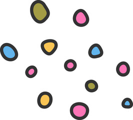 Groovy Colorful Confetti