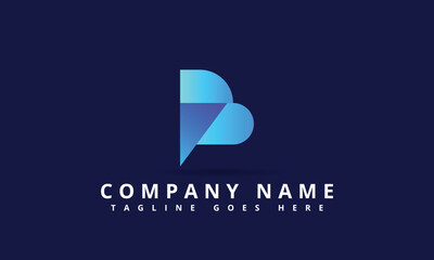Simple Monoline Letter B And Logo Design