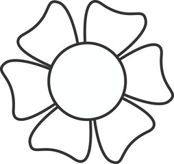 Groovy Contour Flower