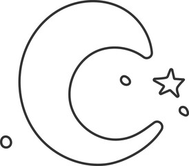 Contour Abstract Moon