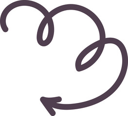 Whirl Arrow Illustration