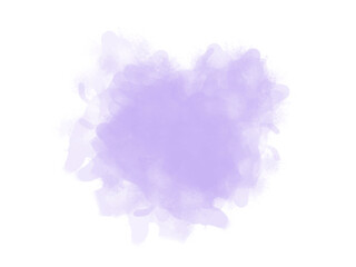 Abstract illustration with lilac watercolor stain.