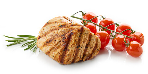 freshly grilled pork fillet steak